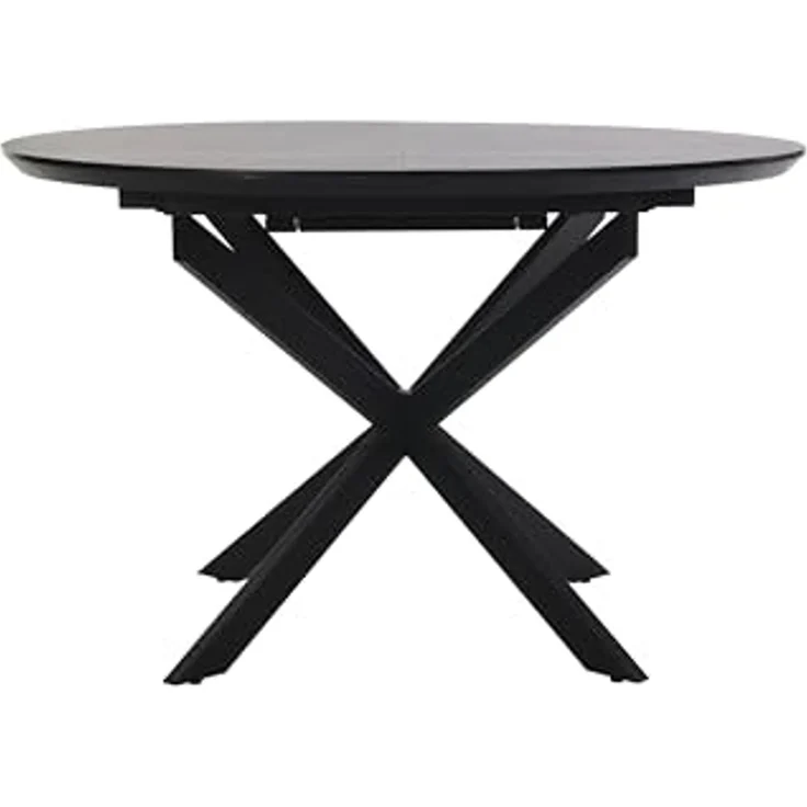 byLIVING Esstisch Oregon, Auszug 120-160 cm, mit Schweizer Kante, Eichen-Optik schwarz – Bild 4