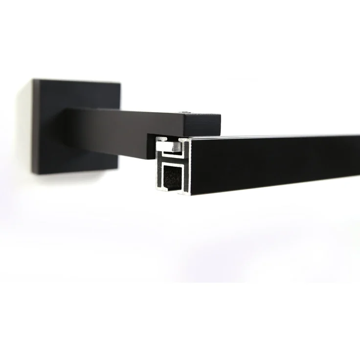 Deco-Raum® Gardinenschiene Cube | Länge: 390cm | Material: Aluminium | Farbe: Schwarz – Bild 7