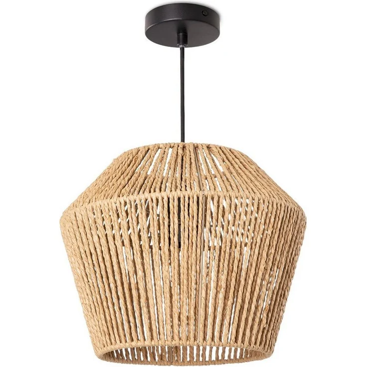 Paco Home Pendelleuchte Pinto, ohne Leuchtmittel, Deckenlampe aus Aluminium und Papier, Ø Schirm ca. 33 cm, Fassung E27 – Bild 5