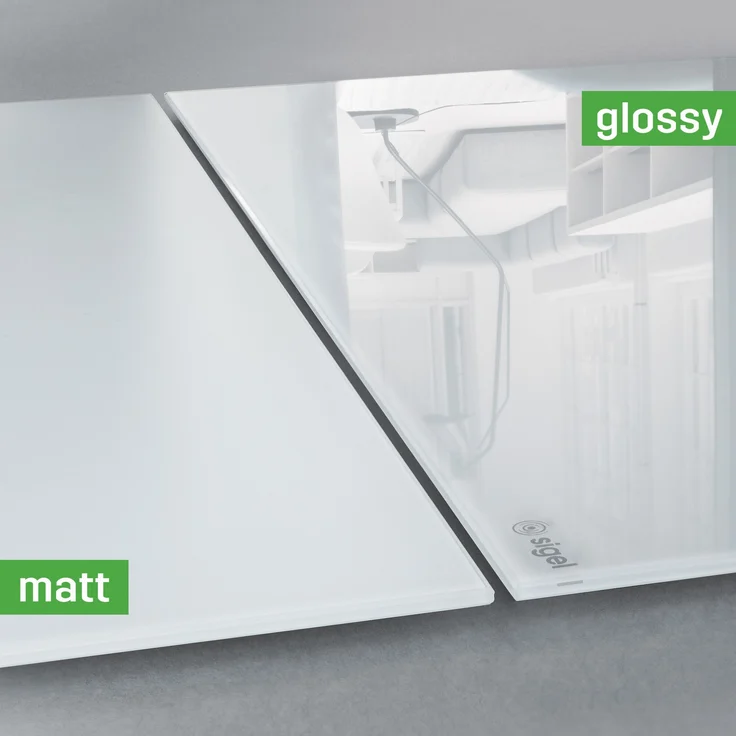 Sigel GL276 Glas Magnettafel Artverum 90x120 schwarz weiß Magnetboard Glasboard – Bild 4