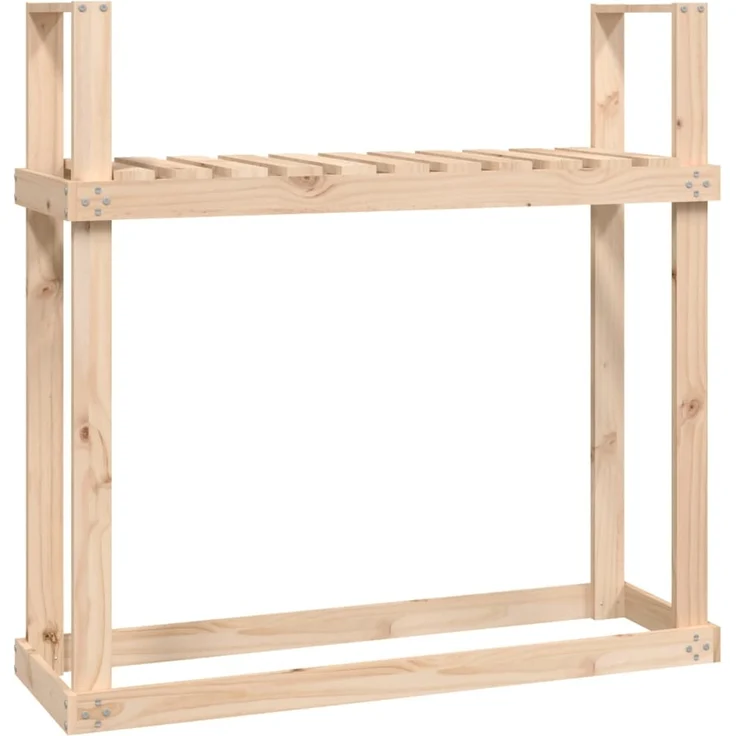vidaXL Kaminholzregal 110x35x108,5 cm Massivholz Kiefer 823857 – Bild 1