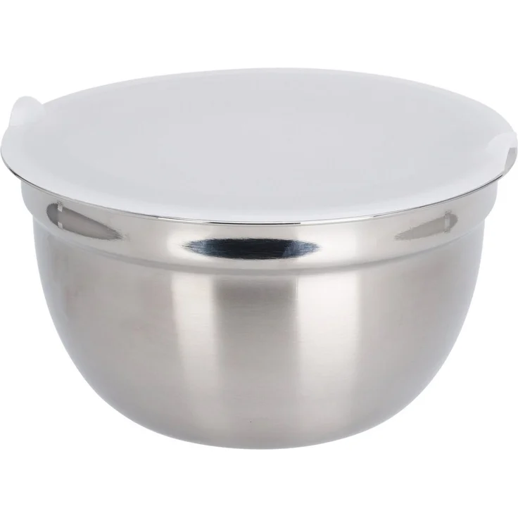 Koopman Schüssel Salatschüssel Rührschüssel Edelstahl 550/850/1350ml 3er Set, Edelstahl, (3-tlg), 3 Größen, Rostfrei, Inkl. Deckel, Langlebig – Bild 3