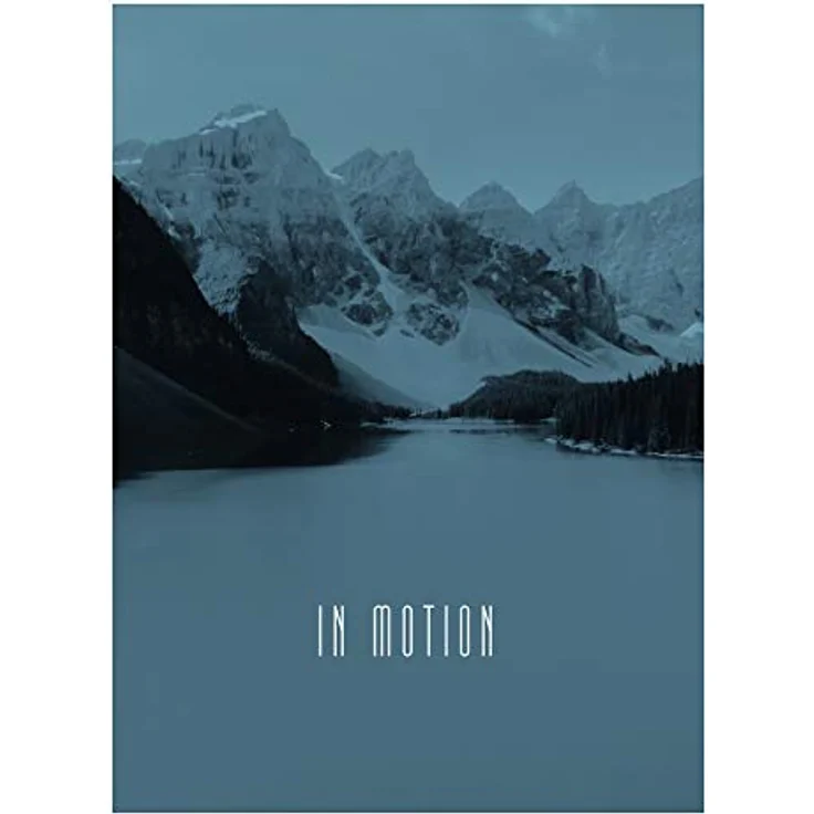 Komar Wandbild Word Lake In Motion Steel, 30 x 40 cm Poster ohne Rahmen, fotorealistischer Kunstdruck, seidenmatte Oberfläche, made in Germany – Bild 1