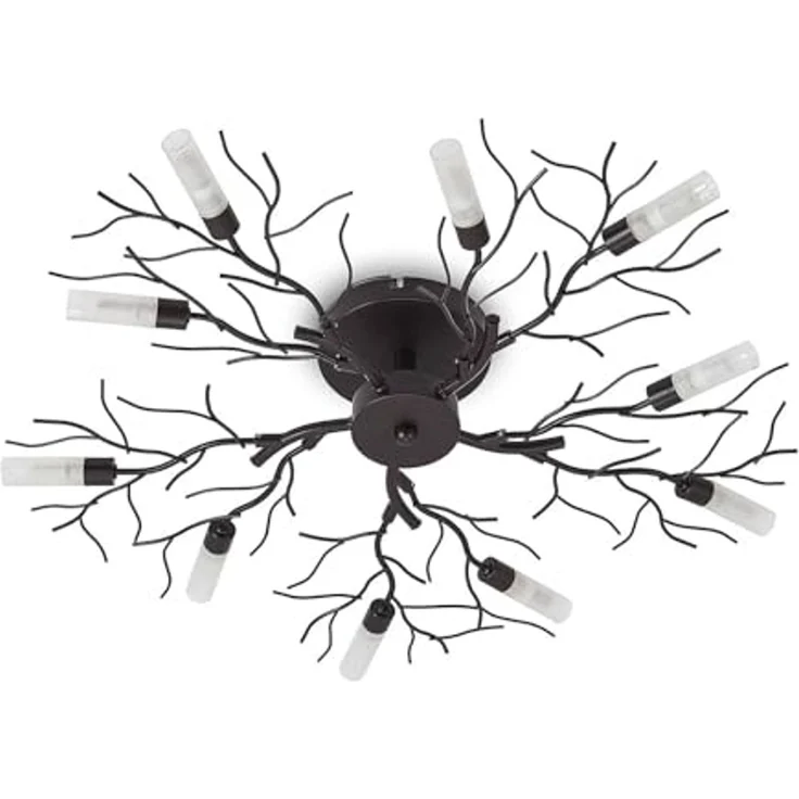 Lindby Deckenleuchten Bigna, Metall, Braun IP20, 10 x 33 W – Bild 6