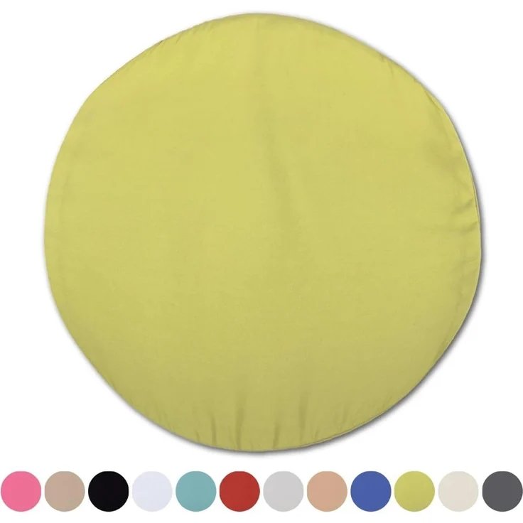Kissenhülle Dekokissen Kissenbezug Microfaser - viele Größen und Farben Grün Ø 50 cm – Bild 2