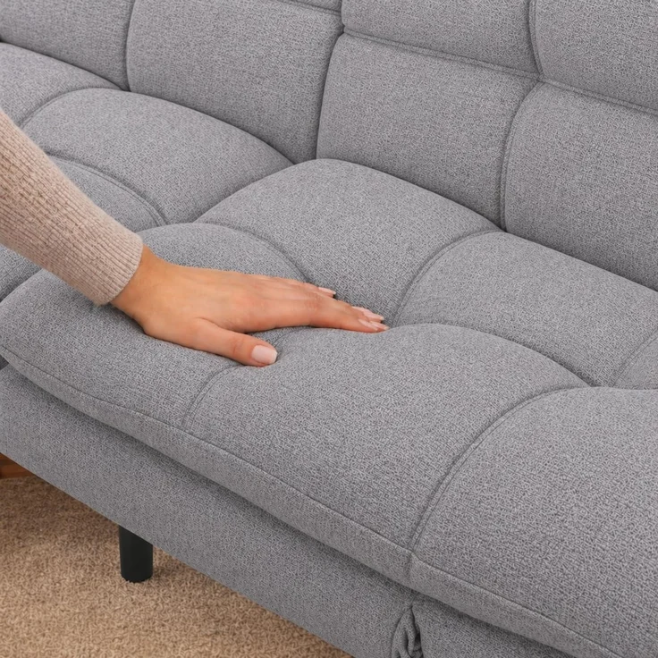 Makika 'Paul' 3-Sitzer Schlafsofa, Schaumstoff grau, 81 x 87 x 179 cm – Bild 7
