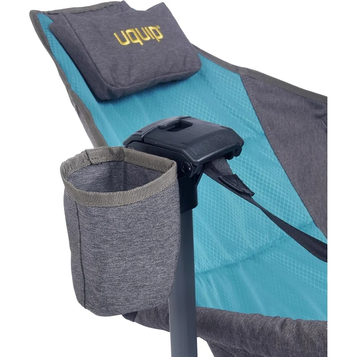 Uquip Campingstuhl Rocky 2.0 Strandstuhl Schaukelstuhl Hänge Sessel Klappstuhl Petrol/Grey – Bild 7