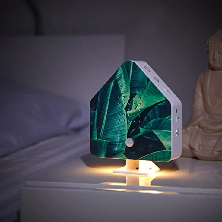 Northpoint LED Dekolicht Naturgeräuschebox Vogelzwitscher Bewegungsmelder Licht Aufladbar – Bild 2
