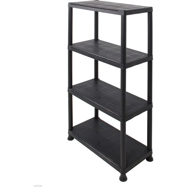 ONDIS24 Steckregal 2x Kunststoffregal, 60 x 30 x 135 (H) cm, 4 Böden, Schwerlastregal, bis zu 80 kg, Regal, Lagerregal - Doppelpack – Bild 2