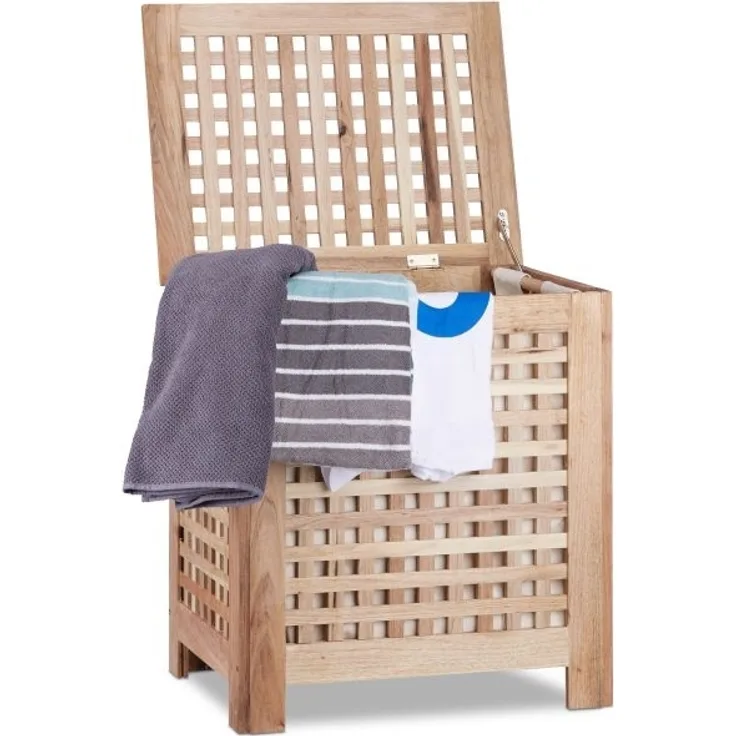 Wäschetruhe Walnuss