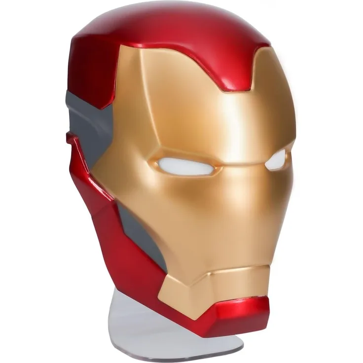 Paladone Iron Man Maske Licht, freistehend oder zur Wandmontage geeignet, 22 cm (8,7") hoch, Marvel Merchandise