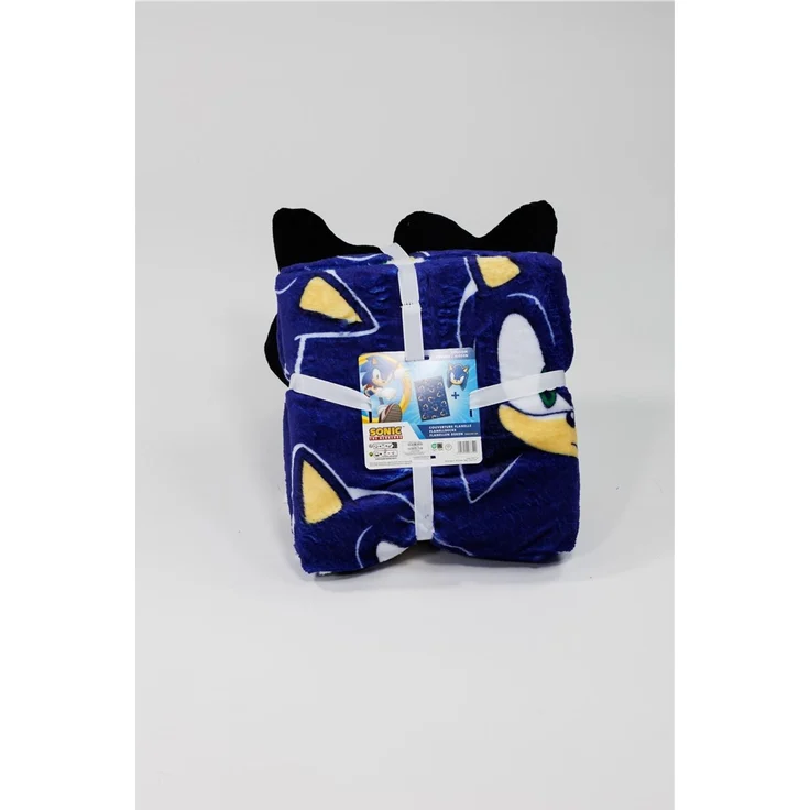 Sonic Kinder Kuschelset mit Kissen und Decke 100 × 140 cm für Schlafzimmer und Sofa – Bild 4