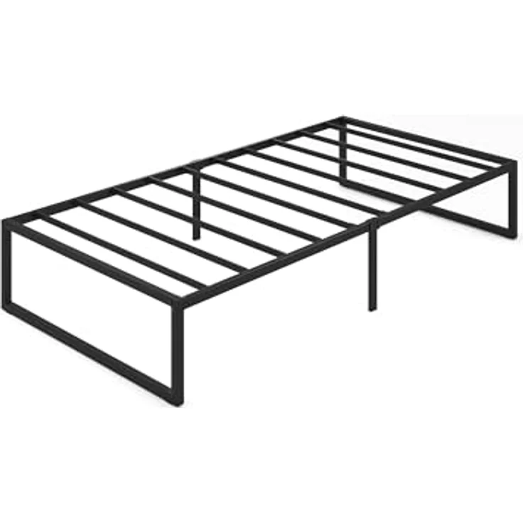 ZINUS Lorelai Plattformbett aus Metall, 36 cm | Stahllattenrost | Für Erwachsene, Kinder, Jugendliche | Stauraum unter dem Bett | Einfache Montage | 90x200 cm | Schwarz – Bild 11
