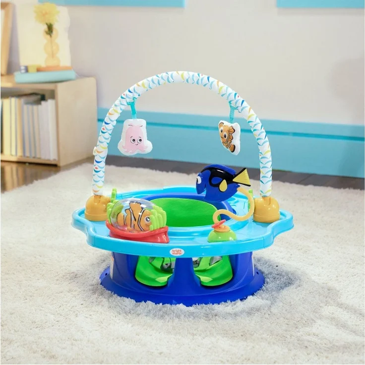 Bright Starts Tischsitz Finding Nemo SuperSeat 3-in-1 Seat, Aktivitätssitz Verwendbar als Bodensitz mit Tablett oder Sitzerhöhung – Bild 2