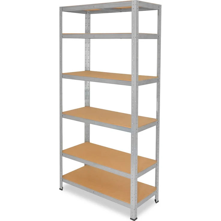 shelfplaza HOME 200x75x40 cm Schwerlastregal in grau-verzinkt mit 6 Böden und 145 kg Traglast pro Boden – Bild 6