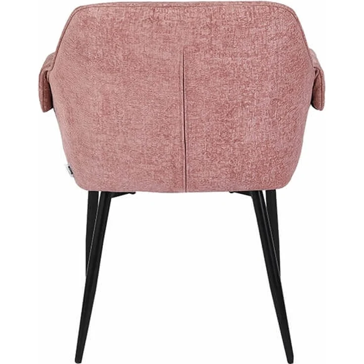 HOME DELUXE Esszimmerstuhl chenille CHENO - 1er Set Rosa – Bild 9