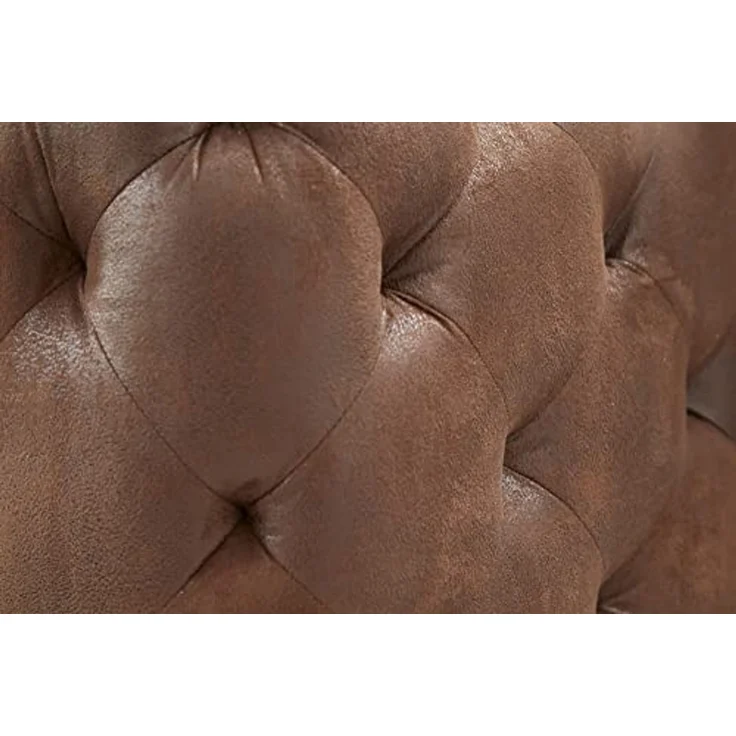 riess-ambiente 3-Sitzer MODERN BAROCK 235cm antik braun · Microfaser-Couch mit Federkern, Einzelartikel 1 Teile, 3-Sitzer Sofa · Chesterfield Design mit Ziersteppung · Rundum-Bezug – Bild 5