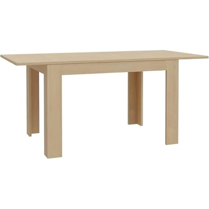 Forte CALASETTA Esstisch 120, moderner Esstisch, ausziehbar auf 175 cm, Holzwerkstoff, Elegancia Eiche Holzdekor, 120 (175 cm) breit x 78,2 cm hoch x 85,2 cm tief – Bild 6