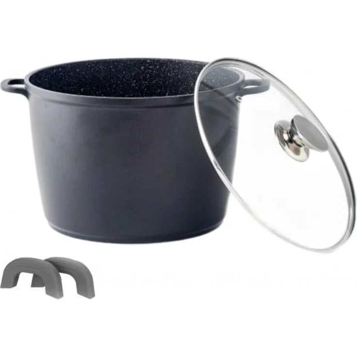 Kochtopf Topf Kasserolle Glasdeckel Aluguss Induktion Ø28cm Cheffinger CF-DP28 – Bild 3