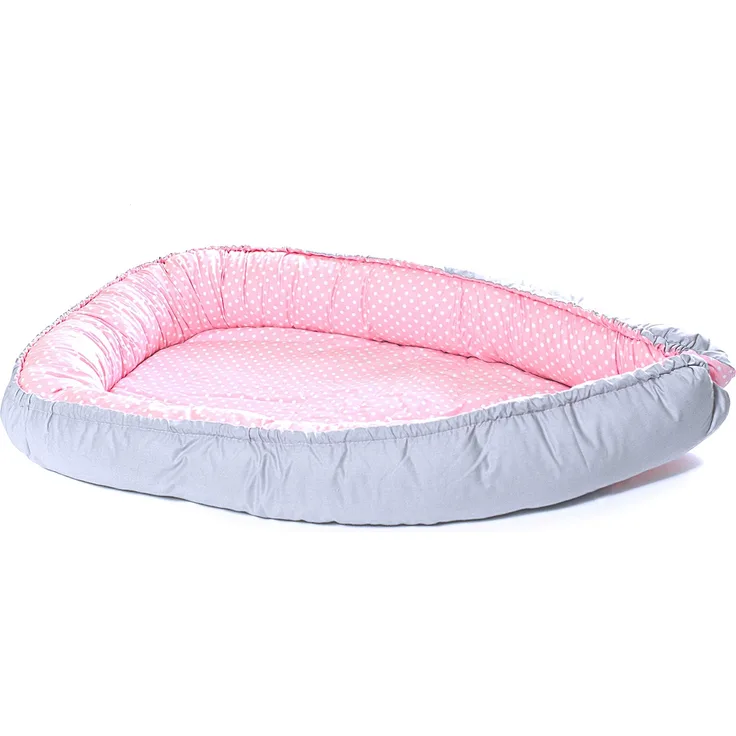 Multifunktionale Kuschelnest Babynest Kokon für Babys und Säuglinge, Nestchen, Reisebett, 100% Baumwolle, antiallergisch
