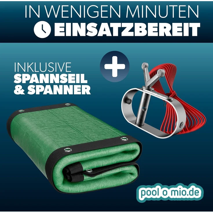 Mountfield Winterplane Basic oval, Polyethylen grün, 8,00x4,00 m – Bild 5