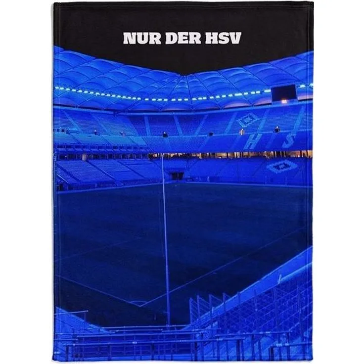 Wohndecke Flanellfleecedecke Stadion, HSV, mit Foto-Motiv