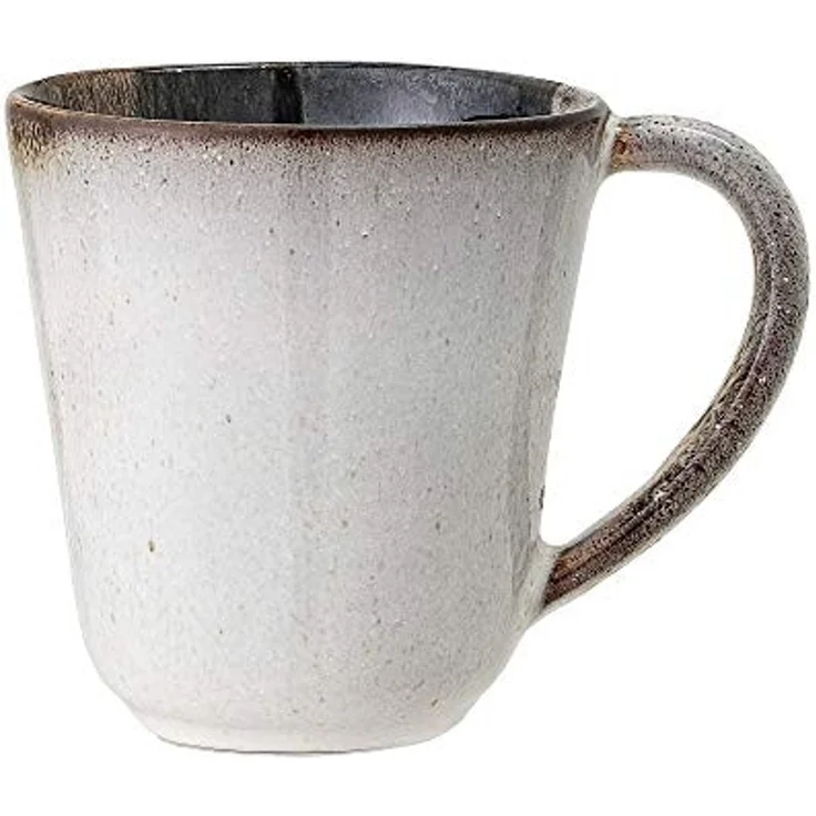 Bloomingville Jules Becher aus Steinzeug in der Farbe Grau-Braun mit einem Durchmesser von 9,5cm, 500ml, 82046912 – Bild 1