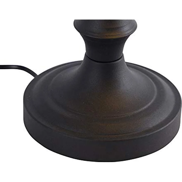 QAZQA Klassische Notarlampe, Antik Schwarz mit Geräuchertem Spiegelglas, Längliche Bankerleuchte, LED geeignet E27, Dimmbar, 34,5 cm Höhe – Bild 7