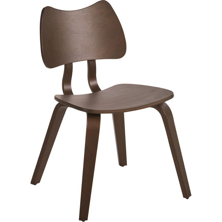 Esszimmerstuhl 2er Set DIANA Holz Dunkelbraun – Bild 4