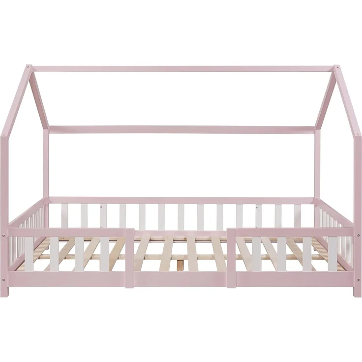 Kinderbett Sisimiut mit Matratze 140x200 cm Rosa / Weiß [en. casa] – Bild 5