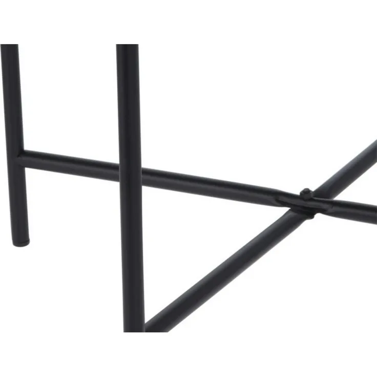 Koopman Beistelltisch Couchtisch Sofatisch Akazie Metall 45x38 cm (1-St), Akazienholz, 45x38cm, Modern, Lesetisch, Kaffeetisch