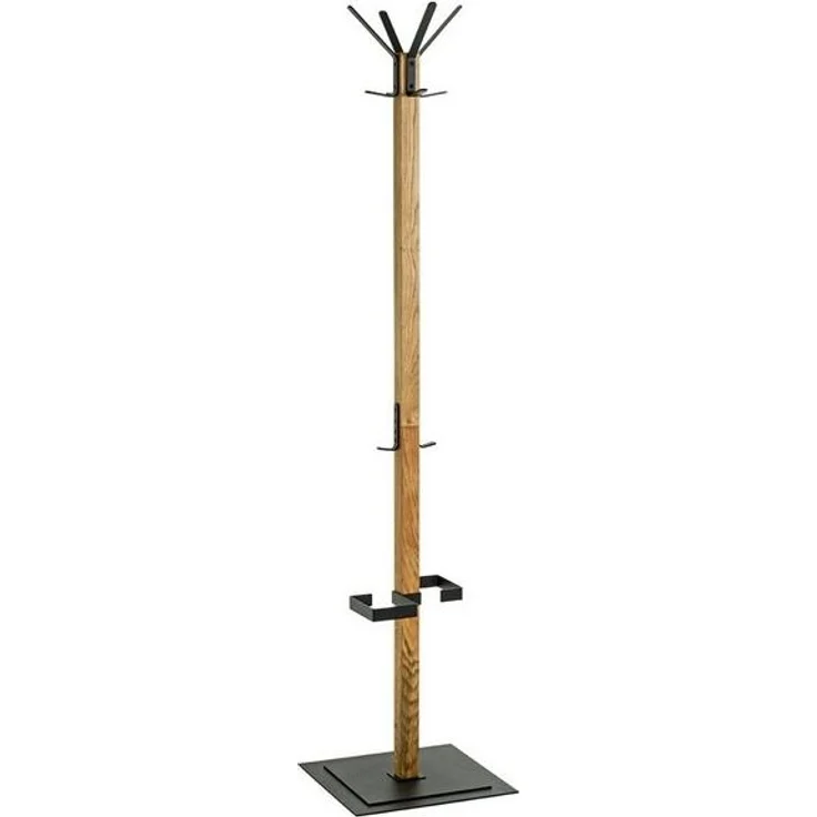 HAKU Garderobenständer in eiche, schwarz - 40 x 180 x 40 (BxHxT) – Bild 4