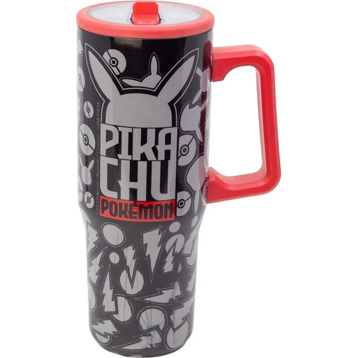 Pokemon Pikachu Sipper Mug 920 ml Thermo Trinkbecher mit Griff