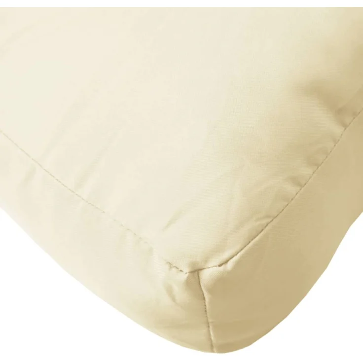 vidaXL Palettenkissen Creme 120x40x12 cm Stoff 360625 – Bild 7