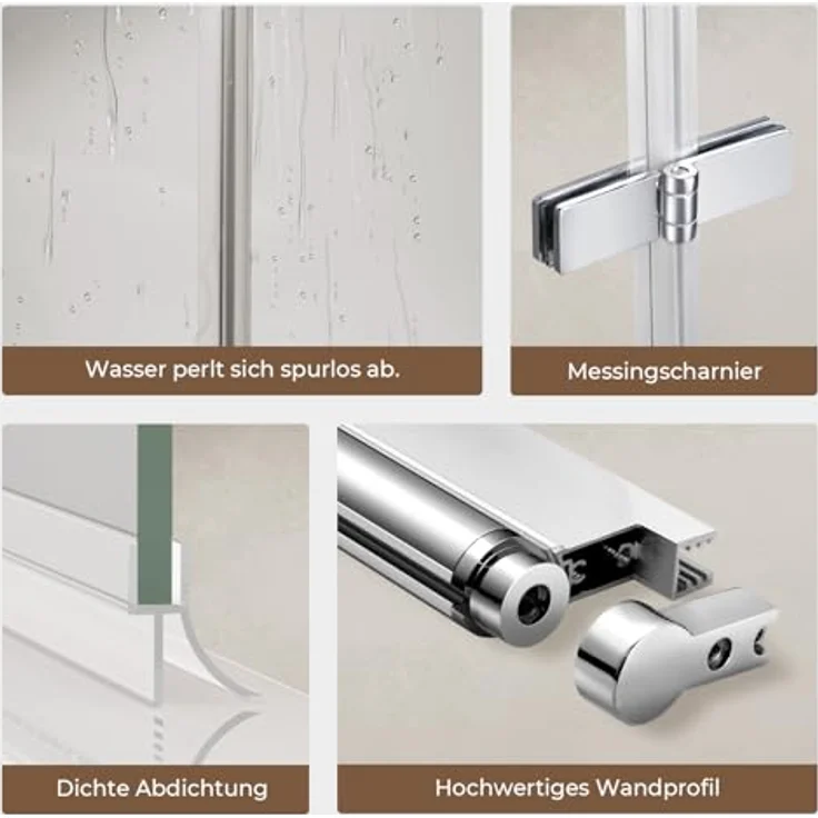 Boromal Ganzkörperspiegel Weiß 150x50cm Standspiegel groß Weiß mit Aluminiumrahmen (Flurspiegel Hochspiegel, Rundbogen), Hängend, Wand gelehnt – Bild 8