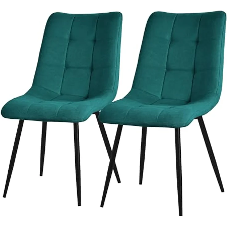 ML-DESIGN Stuhl Esszimmerstühle mit Rückenlehne moderne Design Lounge Küchenstühle (2 St), Polsterstuhl Esstischstühle 2er Set Küchenstuhl Polyester bis 120kg – Bild 2