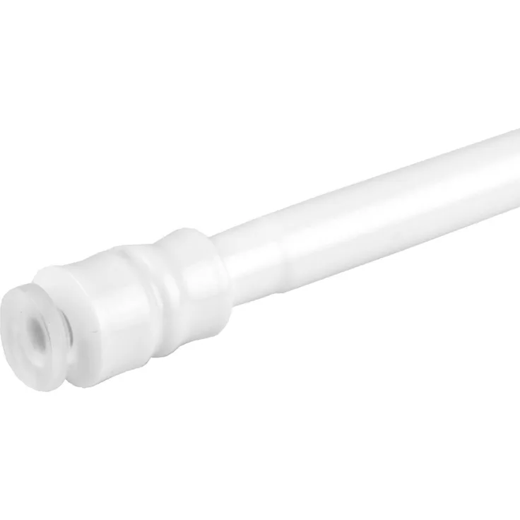 Bestlivings Gardinenstange zum Klemmen ohne Bohren, Klemmstange 60-90 cm, Weiß, Ø 10 mm, für Scheiben- & Bistrogardinen, Teleskopstange mit Schraubtechnik