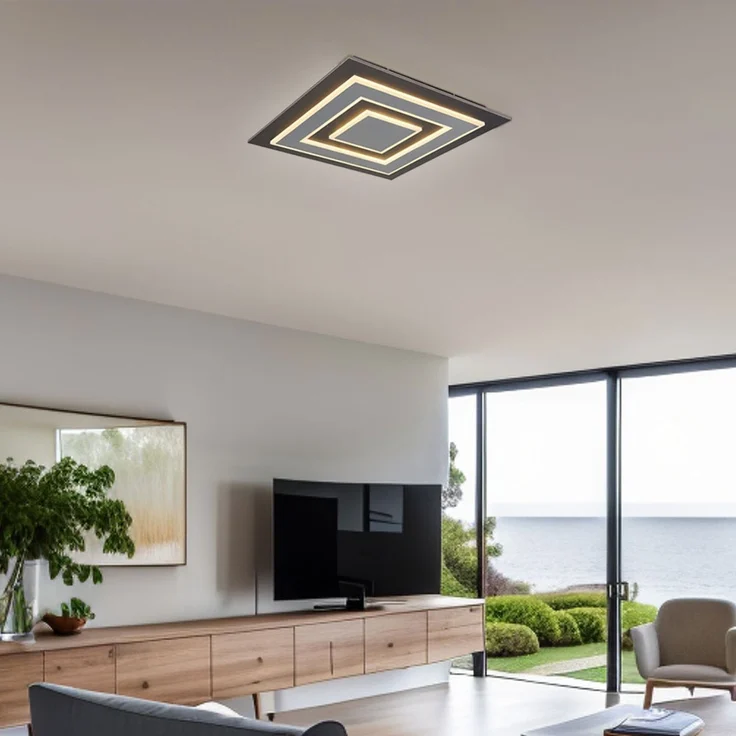 LED Deckenleuchte anthrazit, L 48 cm – Bild 2