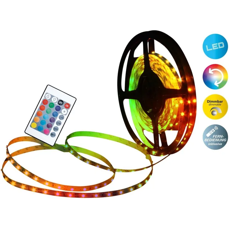 Näve LED Stripe RGB 10m 24W, dimmbar