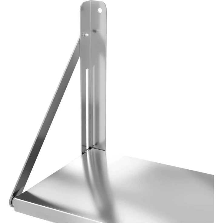 Royal Catering Hängeregal Wandbord klappbar 40 kg Wandregal 60x30 cm Edelstahl Küchenregal – Bild 4