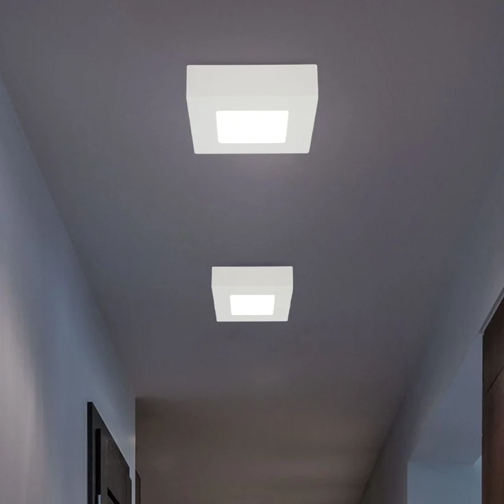 LED Aufbau Panel, 450 Lumen, warmweiß, eckig, L 12,2 cm, SVENJA – Bild 3