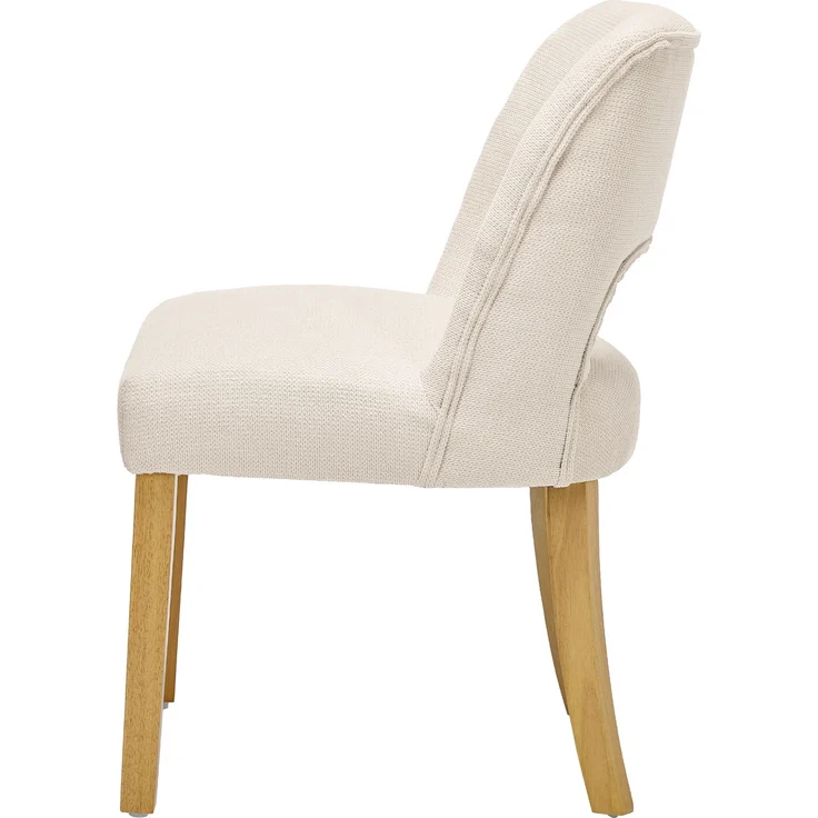 Merax Esszimmerstuhl Beine aus Massivholz, Bezug aus Leinenstoff (Set, 4 St), 4er Set Polsterstühle Küchenstuhl Wohnzimmerstuhl Beige – Bild 8