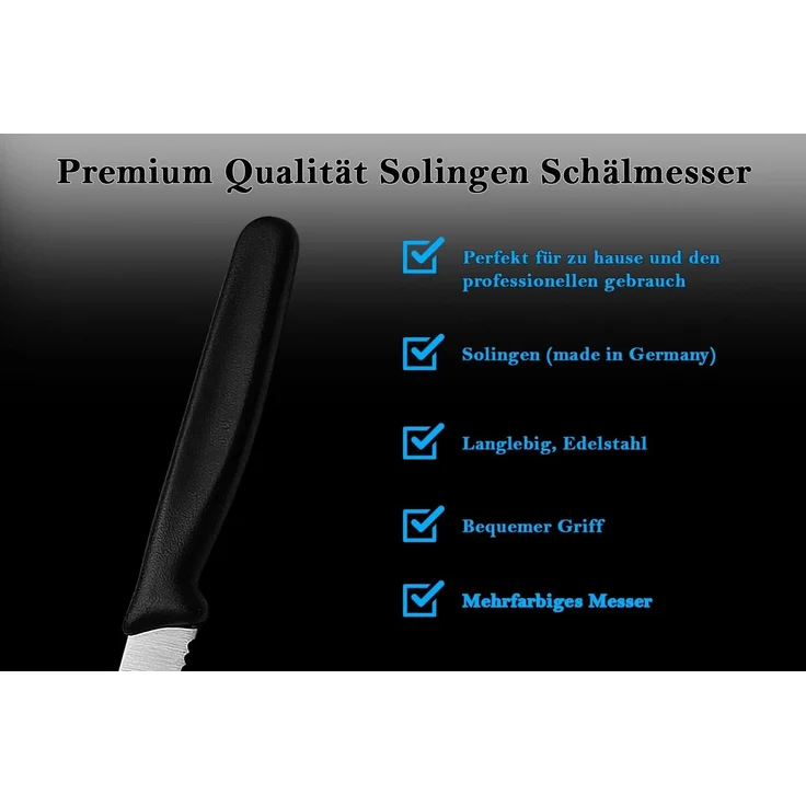 SMI Tomatenmesser 2 Stück Tomatenmesser Tischmesser Solingen Küchenmesser Wellenschliff – Bild 5
