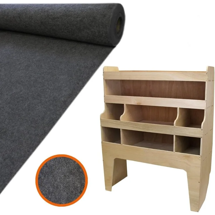 11qm Anthrazit Teppich-Verkleidung, Kleber & VW