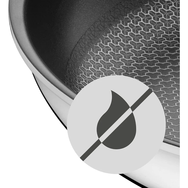 WMF Profi Resist Bratpfanne Induktion 28 cm, Mehrschichtmaterial beschichtet, Wabenstruktur, Edelstahlgriff, backofenfest – Bild 10