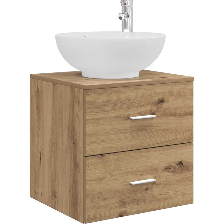 vidaXL Badezimmerschrank-Set 3 stk. Artisan-Eiche 129 x 44,5 x 80 cm 3405906 – Bild 5