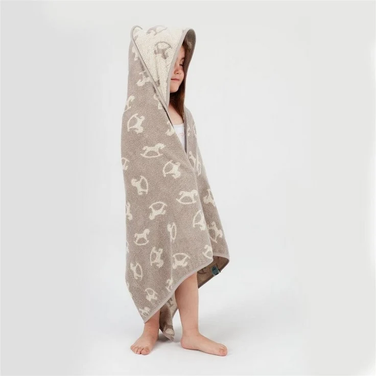 SEI Design Kapuzenhandtuch Kapuzentuch 80x80 Babyhandtuch mit Kapuze, Frottee (Liebevoll verpackt in einem hochwertigen Geschenkkarton – ideal zum Verschenken), 100% Organic Bio Baumwolle, Ideal als Badeponcho und Kuscheldecke – Bild 3