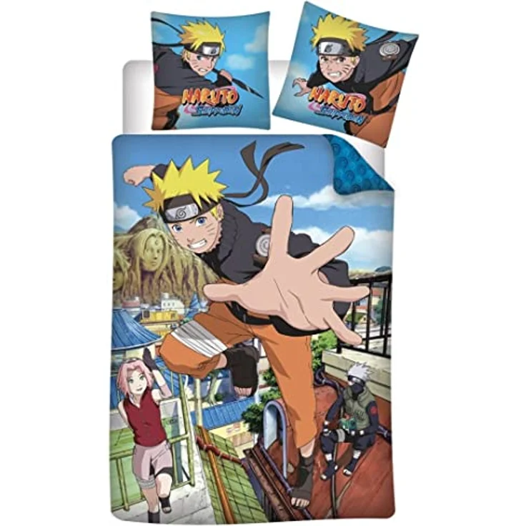 Naruto Bettwäsche-Set 140x200 cm 100% Baumwolle für Fans von Naruto – Bild 2