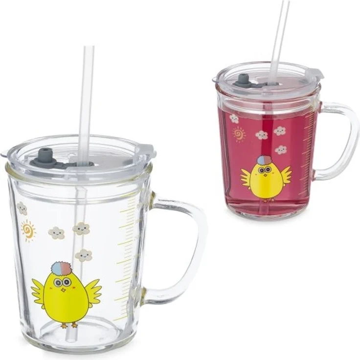 2er Set Kindergläser mit Kükenmotiv – Bild 1
