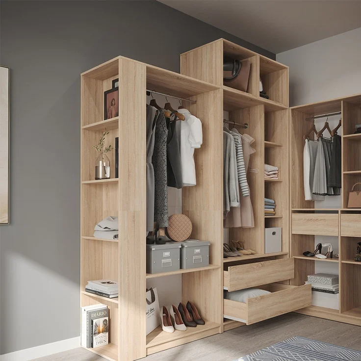Kleiderschrank Elmo Sonoma 80 x 200 cm 2er Set Vicco – Bild 5